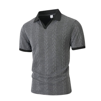📢📢40% OFF !! ⏰ Men's Short Sleeve Knit Shirt— Free Shipping For Two Pieces