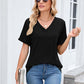 📢📢40% OFF !! ⏰Women's V-Neck Short Sleeve Casual T-Shirt