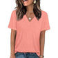 📢📢40% OFF !! ⏰Women's V-Neck Short Sleeve Casual T-Shirt