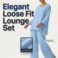📢📢40% OFF !! ⏰Casual Loose Fit Tunic Top and Wide Leg Pants Set