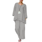 📢📢40% OFF !! ⏰Casual Loose Fit Tunic Top and Wide Leg Pants Set