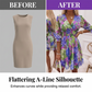 📢📢40% OFF !! ⏰Floral V-Neck A-Line Dress – Smocked Waist, Ruffled Hem, Summer Ready 🌸