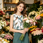 ⏳Limited-time 50% off⏰Floral Print Top & Wide-Leg Trousers Set👚👖