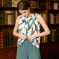⏳Limited-time 50% off⏰Floral Print Top & Wide-Leg Trousers Set👚👖
