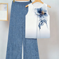 ⏳Limited-time 50% off⏰Floral Print Top & Wide-Leg Trousers Set👚👖