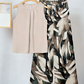 ⏳Limited-time 50% off⏰Floral Print Top & Wide-Leg Trousers Set👚👖