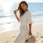 📢📢35% OFF !! ⏰Elegant V-Neck Wide-Leg Jumpsuit