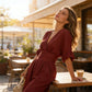 📢📢35% OFF !! ⏰Elegant V-Neck Wide-Leg Jumpsuit