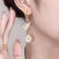 Elegant Artificial Crystal Tassel Drop Earrings