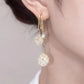 Elegant Artificial Crystal Tassel Drop Earrings