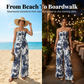 📢📢40% OFF !! ⏰Strapless Smocked Wide-Leg Jumpsuit