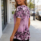 📢📢40% OFF !! ⏰ Women's Elegant Floral Printed Short Sleeve Top