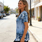 📢📢40% OFF !! ⏰ Women's Elegant Floral Printed Short Sleeve Top