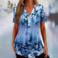 📢📢40% OFF !! ⏰ Women's Elegant Floral Printed Short Sleeve Top