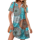 📢📢40% OFF !! ⏰Women's Casual Loose Fit Short Sleeve Dress