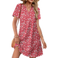 📢📢40% OFF !! ⏰Women's Casual Loose Fit Short Sleeve Dress