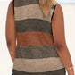 📢📢40% OFF !! ⏰Women's Color Block Striped Tank Top Ruched Neck Sleeveless Tops