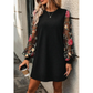 📢📢30% OFF !! ⏰Women's Floral Embroidered Mesh Sleeve Dress