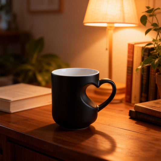 📢📢35% OFF !! ⏰Color Changing Heart Handle Ceramic Mug for Valentine's Day