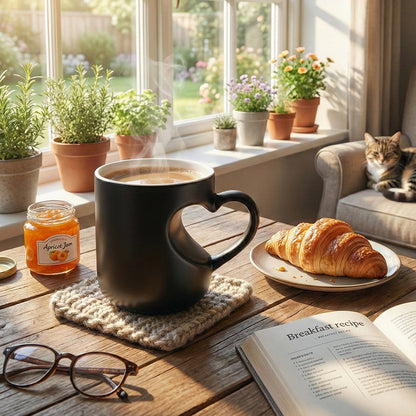 📢📢35% OFF !! ⏰Color Changing Heart Handle Ceramic Mug for Valentine's Day