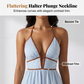 🌸Spring Sale 50% OFF🌻Women's Striped Halter Neck Maxi Dress