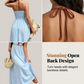 🌸Spring Sale 50% OFF🌻Women's Striped Halter Neck Maxi Dress