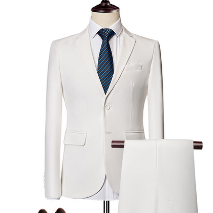 📢📢60% OFF !! ⏰Men's 2-Piece Modern Fit Business Suit Set