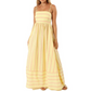 🔥Spaghetti Strap Cut Out Flowy Swing Long Dress