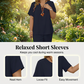 📢📢35% OFF !! ⏰Women's Casual Short Sleeve Top & Wide Leg Pants Set