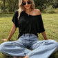 📢📢30% OFF !! ⏰Women's Casual Off-Shoulder Short Sleeve T-Shirt