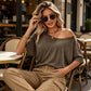 📢📢30% OFF !! ⏰Women's Casual Off-Shoulder Short Sleeve T-Shirt