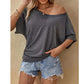 📢📢30% OFF !! ⏰Women's Casual Off-Shoulder Short Sleeve T-Shirt