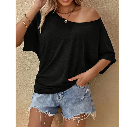 📢📢30% OFF !! ⏰Women's Casual Off-Shoulder Short Sleeve T-Shirt