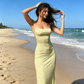 📢📢40% OFF !! ⏰Summer Backless Floral Spaghetti Strap Dress