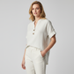 📢📢40% OFF !! ⏰Women's V-Neck T-Shirt with Button Placket