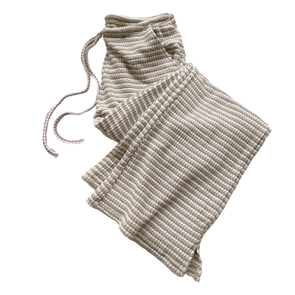 👖 LIMITED-TIME 50% OFF! ✨ Women's Striped Wide-Leg Pants – High-Waist, Drawstring & Relaxed Fit for Casual Elegance 🍂