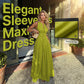 📢📢30% OFF !! ⏰Sleeveless Zip-Front A-Line Maxi Dress