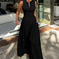 📢📢30% OFF !! ⏰Sleeveless Zip-Front A-Line Maxi Dress