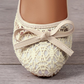 📢📢30% OFF !! ⏰💞50K+ SOLD! Women’s Elegant Lace Ballet Flats With Bow-Tie