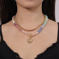 📢📢30% OFF !! ⏰Bohemian Rainbow Bead & Chain Layered Necklace