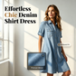 📢📢30% OFF !! ⏰Women's Casual Denim Shirt Dress