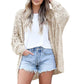 📢📢35% OFF !! ⏰Women's Open Front Slouchy Knit Cardigan
