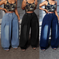 📢📢30% OFF !! ⏰Women's Plus Size Baggy Wide-Leg Jeans