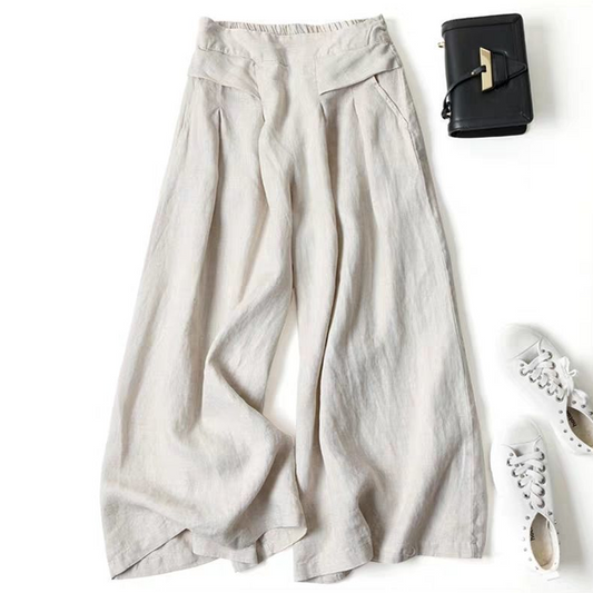 📢📢40% OFF !! ⏰Women's Cotton-Linen Wide-Leg Pants