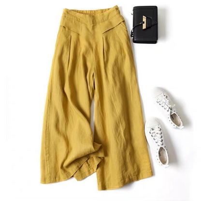 📢📢40% OFF !! ⏰Women's Cotton-Linen Wide-Leg Pants