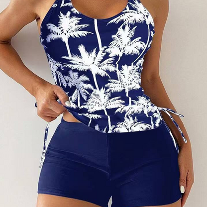 📢📢30% OFF !! ⏰Two-Piece Ruched Tummy Control Swimsuit