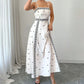 📢📢40% OFF !! ⏰Women's Elegant Printed Spaghetti Strap Dress
