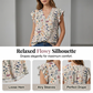 📢📢40% OFF !! ⏰Women's V-Neck Floral Print Button-Down Blouse☀️