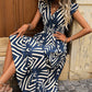 📢📢30% OFF !! ⏰Women's Elegant Printed V-Neck Dresses