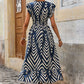 📢📢30% OFF !! ⏰Women's Elegant Printed V-Neck Dresses